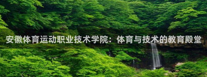 JJB竞技宝官网下载平台注册流程视频：安徽体育运动职