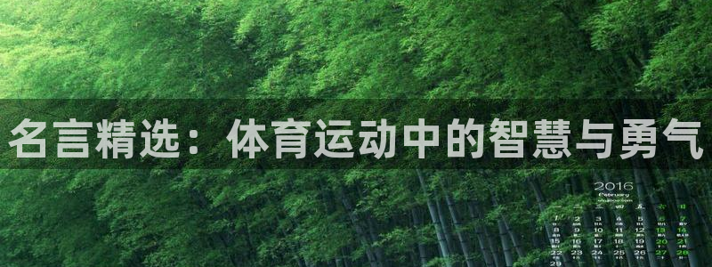 JJB竞技宝官网下载平台APP：名言精选：体育运动中的智慧与